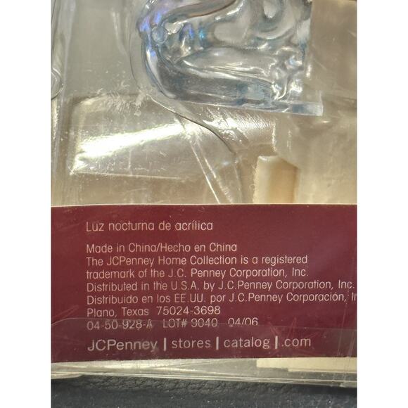 NEW Vintage Christmas Night Light Noah's Ark JC PENNEY Acrylic Santa BEAUTIFUL - Picture 9 of 11